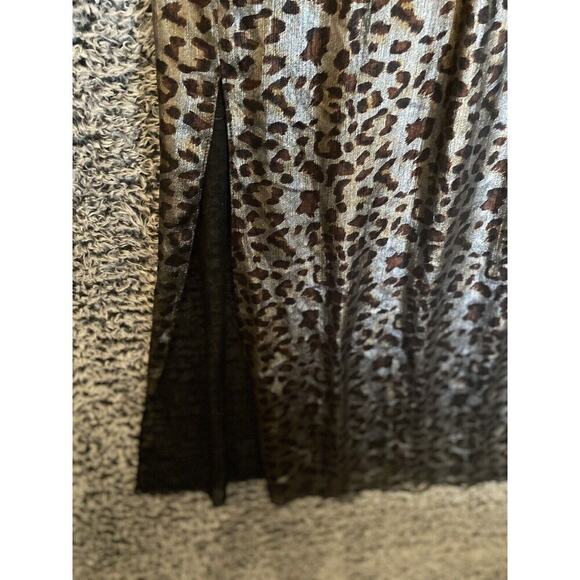 Villa Clothes Women's Leopard Print Sleeveless Maxi Dress Size XL Scoop Neck - Picture 7 of 10